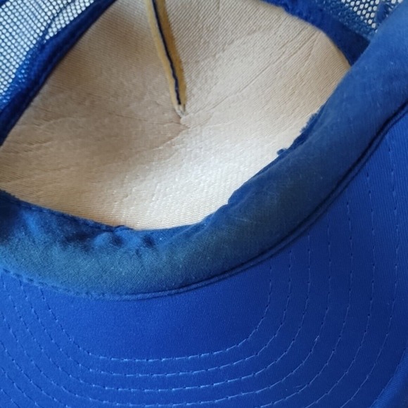 Vintage Trucker Hat TSMT Snapback Cap Blue White Tri State Motor Transit OSFA - Picture 11 of 11